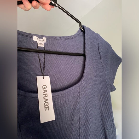 SOLD! NWT! Garage blue crop top! Medium - Picture 4 of 4